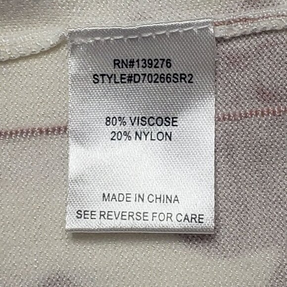 Daniel Rainn Cardigan Sweater Women Small Light Mauve White Abstract Flower Chic - Picture 13 of 16